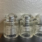 Vintage Lot Of 4 Pyrex Glass Insulators Made In Usa