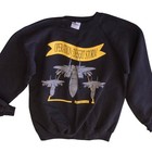 Vtg Operation Desert Storm Gulf War 1991 Crewneck Sweatshirt Large Black F-15e