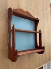 Vnt  Antique Hand Made Primitive Wood 3-tier Shelf Wooden Wall Hanging 16    Tall