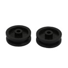 20pcs 13mm Dia Plastic Belt Pulley Black For Diy Model