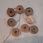 Vintage Original Silk Sewing Thread Wooden Spools Lot  Multicolor Assorted