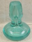 Mid Century Modern Mcm Art Glass Stopper Teal Turquoise 2 75  Great Condition 