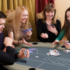 Soozier 70  Foldable Poker Table 10 Player Blackjack Game Table  Blue