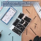 Jegonfri Black Wood Screws Assortment Kit  166 Pcs  6 Sizes  Drywall Screws