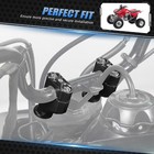 Nicecnc Handlebar Riser Clamps For Honda Trx450er Electric Start 2006-2014 Black