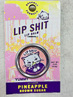 Blue Q Lip Sh t Balm Lot 3 Strawberries Coconut Pineapple Brown Sugar New
