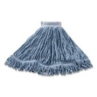 Rubbermaid Commercial D253bluea Cotton synthetic Blend Mop Head - L  Bl New