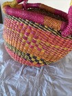 African Bolga Basket Shopper  Hand Made In Ghana New