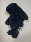 Jellycat London Bashful Bunny Navy Blue Medium 12  Retired Rare Htf Plush