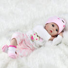 22inch Lifelike Reborn Baby Dolls Silicone Vinyl Girl Doll Newborn Handmade Gift
