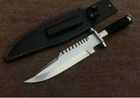 Rambo Survival Hunting Knife Full Tang Fixed Blade W  Sheath Tactical Bowie