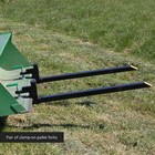 Titan Attachments Light-duty 46 Clamp-on Pallet Forks Rated 1 500 Lb Loader Or