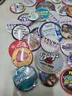 Vintage Pinback Button Lot Mixed Promotional Advertising Store Pin Badges