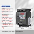 Vfd Variable Frequency Drive Motor Speed Controller 220v 380v 3 Phase Inverter