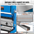 Vevor Sheet Metal Brake  12-inch  3-in-1 Combination Shear Brake Roll Machine  2