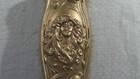 Antique Victorian Art Nouveau Figural Vanity Hair Brush Gold Leaf