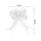 20pack 9  Extra Large Pull Bow Gift Wrapping Big Organza Bows Ribbon White