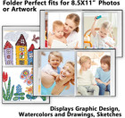 Photo Album 8 5x11 Holds 68 Photos  8 5x11 Photo Album Book Linen Cover With Fro