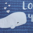 Lambs   Ivy Oceania Decorative Pillow - Blue  Aquatic  Animals  Whale