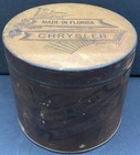 Vintage Rare Chrysler Blunt Cigar Tin 5    Dia  Made In Florida Factory 162      