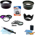 58 Mm Lens   Filter Kit Wide Angle Canon Rebel T4i T3i T3 T2i T2 T1i Eos 7d 60d
