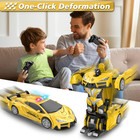 Remote Control Car  Transform Robot Rc Cars  2 4ghz Transforming  Car Toy With L