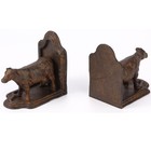 Cow Bookends Decorative  Farmhouse Antique Book Ends  Set Of 2