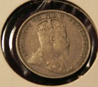 1910 Canada Five 5 Cents Silver Coin - Edward Vii Bb259