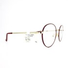 Otis grey Og7016 Rd Black Gold Red Round Mens Eyeglasses Frame 51-20-140 Mm