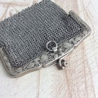 Coin Purse Purse Chaplain Ch  telaine Mesh Sterling Silver 1900 Art Nouveau