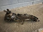 Vintage Art Nouveau Brass  Inkwell Very Ornate 
