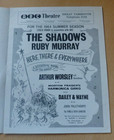 The Shadows Ruby Murray Arthur Worsley Great Yarmouth Summer Season Program 1964