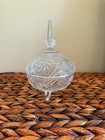 Vintage Footed Lead Crystal Covered Dish
