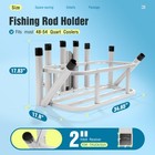 New Truck Bed Fishing Rod Rack With Protective Notch Caps For Jet Ski Pwc