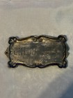 Antique Elgin Casket Co Our Darling Coffin Plate Plaque Victorian Mourning 