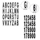 10 Sheets Mailbox Numbers And Letters 3 X 1 Inch  3 X 1 2 White