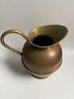 Vintage Farmhouse Copper   Brass Jug  1 3 L
