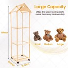 New-stuffed Animal Storage stuff Animal Organizer Display Wood Zoo Animals Toy H