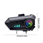 2x Bluetooth Motorcycle Helmet Intercom Wireless Motorbike Waterproof Headphone