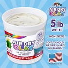 5lb Bucket Natural White Modeling Clay - Air Dry - Modeling Clay