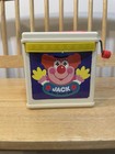 Vintage 1987 Mattel Jack In The Box Clown Music Toy Works 80s Room Decor Nice 