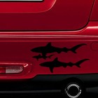Shark Silhoutte Vinyl Decal Die Cut Sticker Car Window Wall Door Laptop Macbook