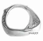 Filigree Unisex Sterling Silver Dime Coin Ring Without Coin 