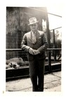 1950s Handsome Man Big Hat Vintage Photo