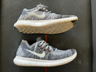 Nike Free Rn Flyknit Men s Size 11 5 Running Shoes Black White Oreo