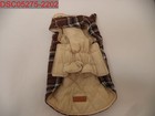 Nwt - Kuoser Dog Brown Plaid Reversible British Style Winter Vest  Size S 1539