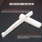 6 String Acoustic Guitar Bone Bridge Saddle And Nut Real Bone Replacement Parts