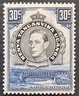 Rare 1938- Kenya Uganda Tanganyika 30c Kgvi Stamp Mint Sg141a Cat   160