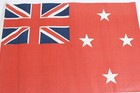 Vintage New Zealand Linen Pennant Parade Flag 17 1 2 X 11 1 2 Pre World War 2  