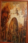 Vintage Impressionist Landscape Painting